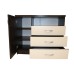 Comoda Milano wenge cu fildes